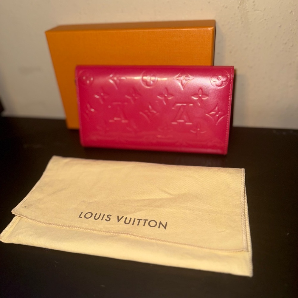 Louis Vuitton Fuchsia Embossed Wallet